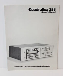 QUADRAFLEX 288 Manual del Propietario - FABRICANTE DE EQUIPOS ORIGINALES - De Colección - Imagen 1 de 5
