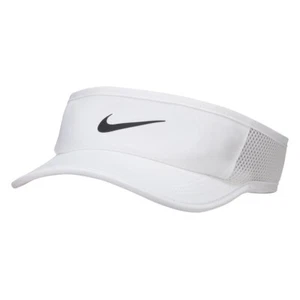 ¡NUEVO! Nike Adulto DRI-FIT Visera de Tenis/Pickleball Ligera con Plumas-Blanco DV2999-100 - Imagen 1 de 2