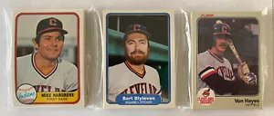 Cleveland Indians 1981-83 Fleer Base Team Sets (3 Sets Set mit Von Hayes RC) - Bild 1 von 1