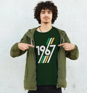Retro 1967 Lissabon Löwen (schwarz bis 5XL) Celtic Glasgow Irish Celten 25. Mai - Bild 1 von 4