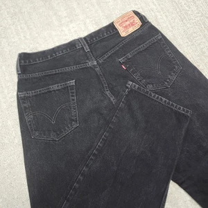 Vintage Levis 550 Jeans Herren 34x30 LESEN* Y2K Schwarz Denim Dad Relaxed Taper - Bild 1 von 11