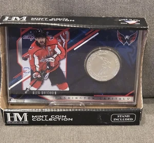 The Highland Mint Münzsammlung Alex Ovechkin NHL Hockey mit Ständer - Bild 1 von 9