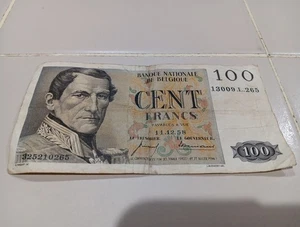 1958 Belgien 100 Francs Banknote - Belgique 100 Cent Francs 1958 Schein - Bild 1 von 2