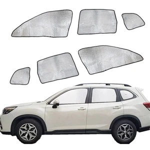 Fit für Subaru Forester 2019-2023 Seitenscheibe Schwarz Silber Sonnenschutz 6x - Picture 1 of 6