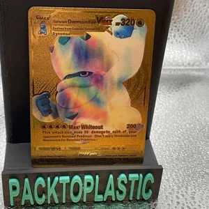 Vmax Galarian Darmanitan Vmax HP320 Gold Foil Fan Art Promo Collector Card P2 - Picture 1 of 2