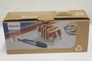 Philips Eier und Toast Frühstücksset und Zange für Airfryer Neu Rechnung MwSt - Picture 1 of 3