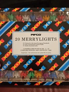 Vintage Pifco Merrylights Christmas Tree Lights NOS BOXED - Picture 1 of 4
