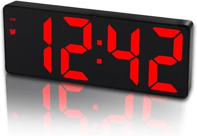 Reloj De Pared Digital Led Con Pantalla Grande, Digitos Grandes, Atenuacion ... - Image 1 of 4