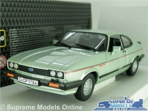 FORD CAPRI MK3 MODEL CAR 2.8I SERIES 3 THREE GREEN LARGE 1:24 SIZE SPORTS 80'S T - Picture 1 of 5
