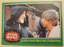 1977 Topps Star Wars Green Series 4 card #250 Luke and Ben on Tatooine NM