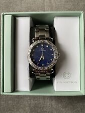 CABOCHON Watch Stainless Steel Blue MOP dial 16604-33 unisex NIB ! Needs Battery