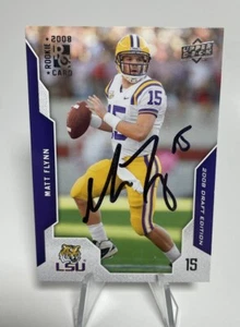 2008 LSU Tigers MATT FLYNN Authentic Autographed Upper Deck Rookie Card Rare📈🔥 - Picture 1 of 2