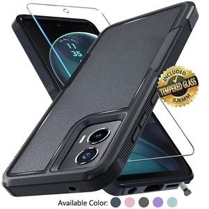 Für Moto G Stylus / Power 5G 2024 Hülle Handy Cover Stoßfest mit Displayschutz - Bild 1 von 48