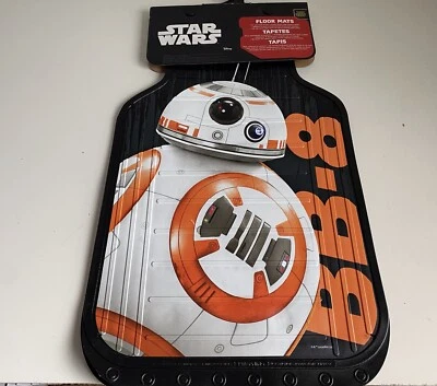 2 alfombrillas delanteras de goma para todo tipo de clima Star Wars BB8 de plástico color para auto camión SUV Foto 1 de 4