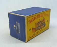 Lesney Matchbox Toys MB18 Caterpillar Tractor Original Empty D Type Box
