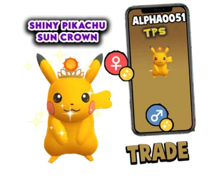 Pokemon Shiny Pikachu Sonnenkrone weiblich oder männlich eingetragener Handel oder Ultra - Bild 1 von 1