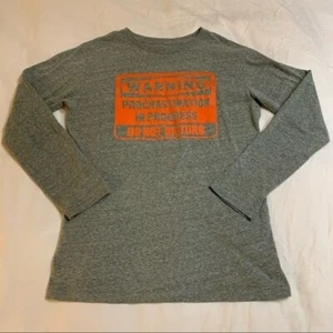 CHILDREN’S PLACE Procrastination Funny Long Sleeve Shirt XL - Picture 1 of 4