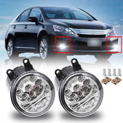 Par de luces antiniebla LED transparentes para parachoques Lexus ES300h ES350 2013-2015 Foto 1 de 4