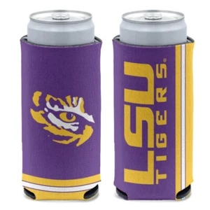 LSU TIGERS 12oz. SLIM CAN COOLER CAN HOLDER NEW WINCRAFT ๐๐ฅ - Picture 1 of 1