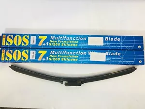 2 Pack Multifunction 19 Inch Silicone 7 in 1 Wiper Blade - Picture 1 of 4