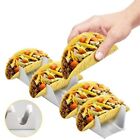 4Pc Taco Holder  Baking Food Rack Stainless Steel For Dishwasher Oven Grill U8b1