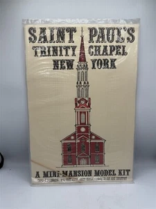 VINTAGE SAINT PAUL'S TRINITY CHAPEL NEW YORK MINI MANSION PAPER MODEL KIT - Picture 1 of 7