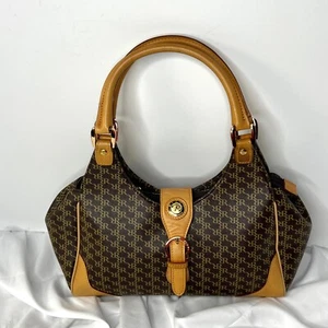 Rioni leather italian Medium Brown Purse / Shoulder Bag /Satchel  Buckle handbag - Picture 1 of 17