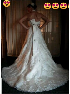 oleg cassini wedding dress CWG365 Size 2 - Picture 1 of 12