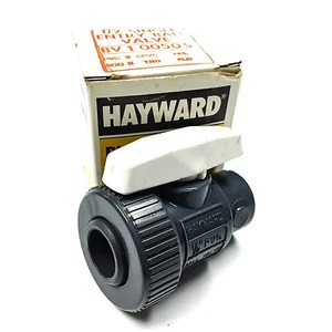 HAYWARD BV10050S 1/2" PVC VÁLVULA DE BOLA DE ENTRADA ÚNICA CON SELLOS VITON EXTREMOS DE ENCHUFE - Imagen 1 de 1