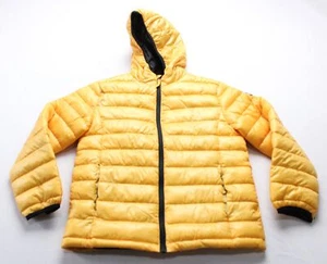 Beautiful Giant Kids' Solid Full-Zip Hooded Puffer Jacket WR4 Yellow Large NWT - Picture 1 of 4
