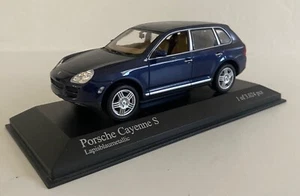 1:43 Paul's Model Art MINICHAMPS Porsche Cayenne S Limited Edition Lapis Blue - Picture 1 of 20