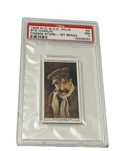 Cinema Stars 1928 WD HO Wills tobacco card PSA 7 Syd Chaplin Charlie brother #4