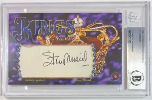 STAN MUSIAL 2021 HISTORIC AUTOGRAPHS HA KINGS SILVER CUT AUTO SIGNED BECKETT🔥🔥 - Picture 1 of 2