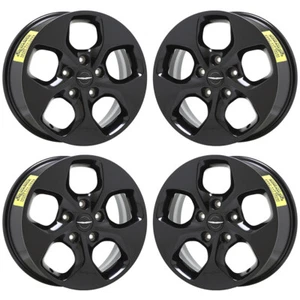 17" Chrysler Pacifica Town & Country Gloss Black wheels rims Factory OEM 2590 - Picture 1 of 8