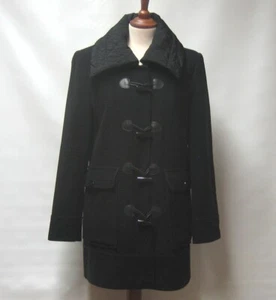 ABRIGO PECULIAR BARBARA LEBEK NEGRO BALLI LANA CACHEMIRA BOLSILLO FORRADO REINO UNIDO12 - Imagen 1 de 6