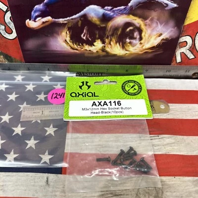 Axial AXA116 Hex Socket Button Head {M3 x 12mm x Black x 10pc} ~NEW~ USA SHIPPED - Image 1 of 4