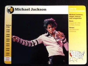 Grolier Cards Arts & Entertainment Card Michael Jackson "King of Pop" # 85-13 - Bild 1 von 2