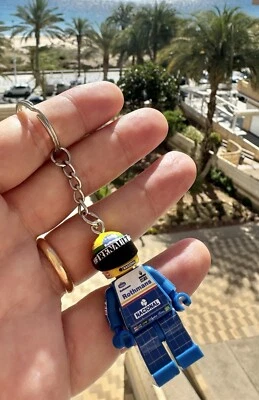 minifigure Keychain F1 Ayrton Senna Williams FW16 1994 GP - Immagine 1 di 2