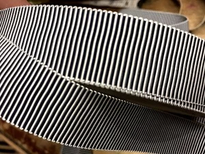 vintage reversible petersham ribbon rayon 1" black white 1yd made in France - Picture 1 of 5