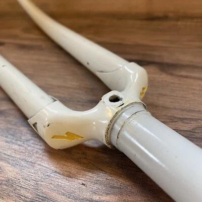 Horquilla de carretera Specialized 700C vintage años 90 corona roscada de 1 pulgada blanca Foto 1 de 4