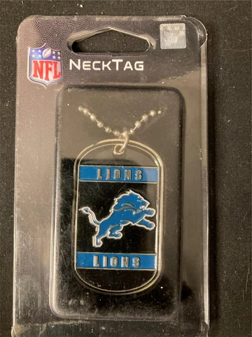 DETROIT LIONS  NECKTAG  NFL  SISKIYOU  NECKLACE  JEWELRY  NEW Cover