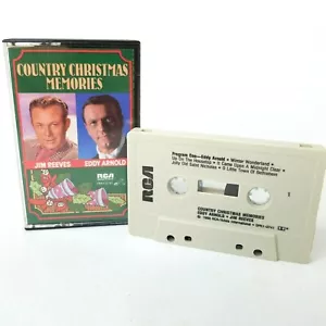 Country Christmas Memories Jim Reeves Eddy Arnold (Cassette 1986) Vintage Xmas - Picture 1 of 3