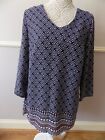 New Ladies Navy Azure Marino Dress Size 10 By George New With Tags Ref 632