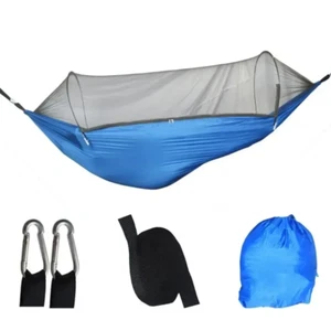 Outdoor Camping Hammock with Mosquito Net Lightweight Hanging Hammocks High Stre - Picture 1 of 18