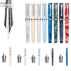 Penbbs 352 Acrylic Resin Fountain Pen Converter Extra Fine/Fine Nib Office Gift - Picture 1 of 22