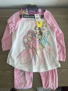 Disney Princess Two Piece Pajama Set Size Youth 5 - Picture 1 of 2