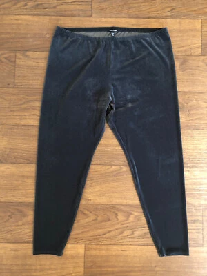 Eileen Fisher Velvet Graphite Gray Ankle Legging Size 2X $138 NWT - Image 1 of 3