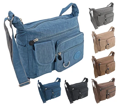 + Damen Tasche Umhängetasche Schultertasche Shopper Citybag Crinkle-Nylon 1199