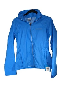 Columbia Women's Switchback III Hooded Full Zip Windbreaker XS Blue - Picture 1 of 2