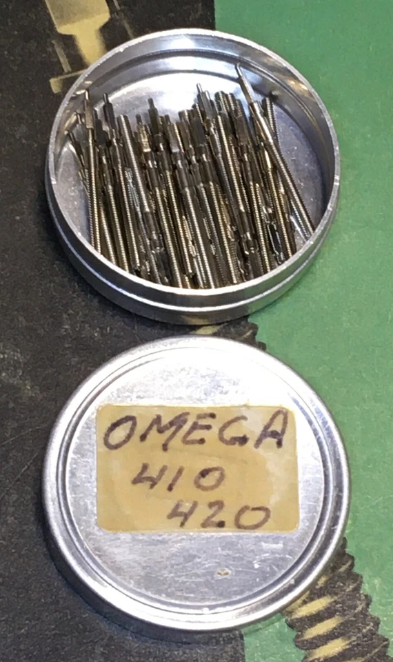 NOS [ 1X ] Omega Cal. 410 420 Winding Stem Tija de Remontuar Tige Albero 1106